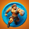 Aggressive Barbarian Yo-yo: G.i. Joe Style 3d Printed Toy