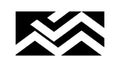 Aggressive Black and White Chevron, Sharp Zigzag Dynamic Pattern, vector design Generative AI Royalty Free Stock Photo