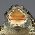 Aggressive Crocodile with Jaws Wide Open Royalty Free Stock Photo