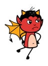 Aggressive Devil Cartoon