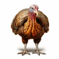 Aggressive Digital Illustration Of A Realistic Turkey With Short Legs