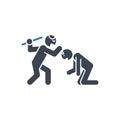 Aggressive Interaction icon Royalty Free Stock Photo