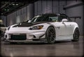 An aggressive looking Honda S2000 at a car show