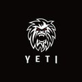 Aggressive powerful Giant Yeti logo icon vector illustration Royalty Free Stock Photo