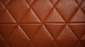 Aggressive Quilting: Exquisite Brown Leather Background With Eco-friendly Craftsmanship