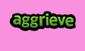 AGGRIEVE writing vector design on a pink background Royalty Free Stock Photo