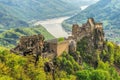 Aggstein castle Royalty Free Stock Photo