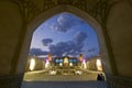 Agha Bozorg school and mosque in Kashan in evening, Iran