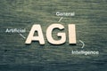AGI: Artificial General Intelligence Concept Royalty Free Stock Photo