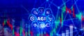 AGI concept, Artificial general intelligence, AI knowledge learning technology, AGI is the future of modern world, combination of Royalty Free Stock Photo