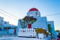 Agia Anna church Mykonos town Aegean Sea Greece Royalty Free Stock Photo