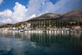 AGIA EFIMIA, KEFALONIA ISLAND - AUGUST 14, 2022: Picturesque view of Agia Efimia marina, Kefalonia, Ionian Sea, Greece. Royalty Free Stock Photo