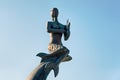 Agia Napa, Cyprus. Mermaid statue in the harbour. Royalty Free Stock Photo