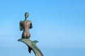 Agia Napa, Cyprus. Mermaid statue in the harbour. Royalty Free Stock Photo