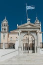 Agia Triada Church in Lefkes, Paros, Greece Royalty Free Stock Photo