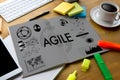 Agile Agility Nimble Quick Fast Concept businessman working use