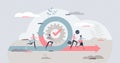 Agile as fast and effective business adaption to changes tiny person concept