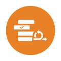 Agile, backlog icon. Orange color vector EPS