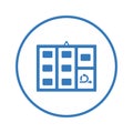 Agile, board, iteration icon. Blue color design