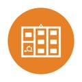 Agile, board, iteration icon. Orange color design