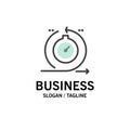 Agile, Cycle, Development, Fast, Iteration Business Logo Template. Flat Color