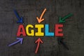 Agile development, new methodology for software, idea, workflow