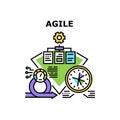 Agile Development Process Vector Illustration Royalty Free Stock Photo