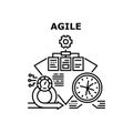 Agile Development Process Vector Illustration Royalty Free Stock Photo