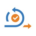 Agile, iteration, scrum icon. Simple editable vector graphics