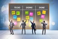 Agile kanban board with outstanding tasks