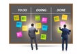 Agile kanban board with outstanding tasks