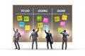 Agile kanban board with outstanding tasks