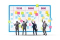 Agile kanban board with outstanding tasks