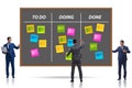 Agile kanban board with outstanding tasks