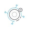 agile manifesto line icon, outline symbol, vector illustration, concept sign