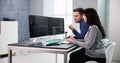 Agile Paarprogrammierung Und Extreme Codierung Royalty Free Stock Photo