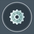 Agile process line icon. Gear, arrow, circle, cycle