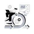 Agile project management abstract concept vector illustration.