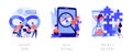Agile project management vector concept metaphors Royalty Free Stock Photo