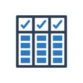 Agile scrum board icon sign symbol