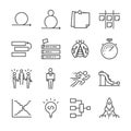 Agile Software Development icons set Royalty Free Stock Photo