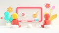 Agile workflows driving management efficiency, dynamic team brainstorming, interactive digital board