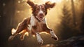 agility dog jumping Royalty Free Stock Photo