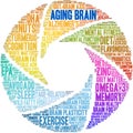 Aging Brain Word Cloud Royalty Free Stock Photo