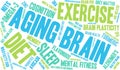 Aging Brain Word Cloud Royalty Free Stock Photo