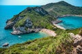 Agios Georgios beach, Corfu island, Greece Royalty Free Stock Photo