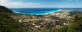 Agios Ioannis Beach panoram, Lefkada island, Greece. Royalty Free Stock Photo