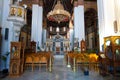 The Agios Minas Cathedral in Heraklion on the Crete island in Greece. Royalty Free Stock Photo