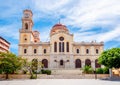 Agios Minas Saint Minas Cathedral in Heraklion, Crete island, Greece Royalty Free Stock Photo