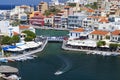 Agios Nikolaos city at Crete island, Greece Royalty Free Stock Photo